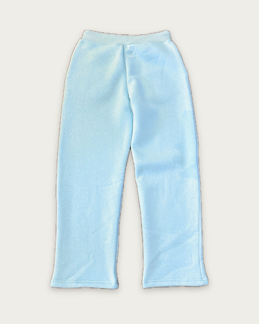 Open Leg Sweatpants in Blau, Rückseite