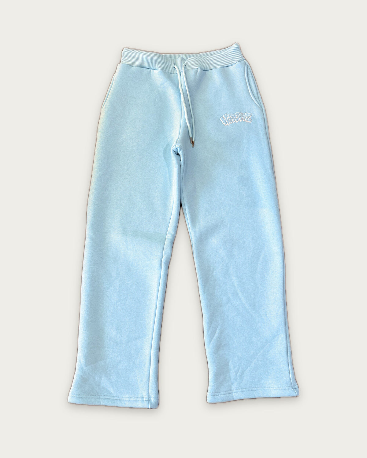 Open Leg Sweatpants in Blau, Vorderseite