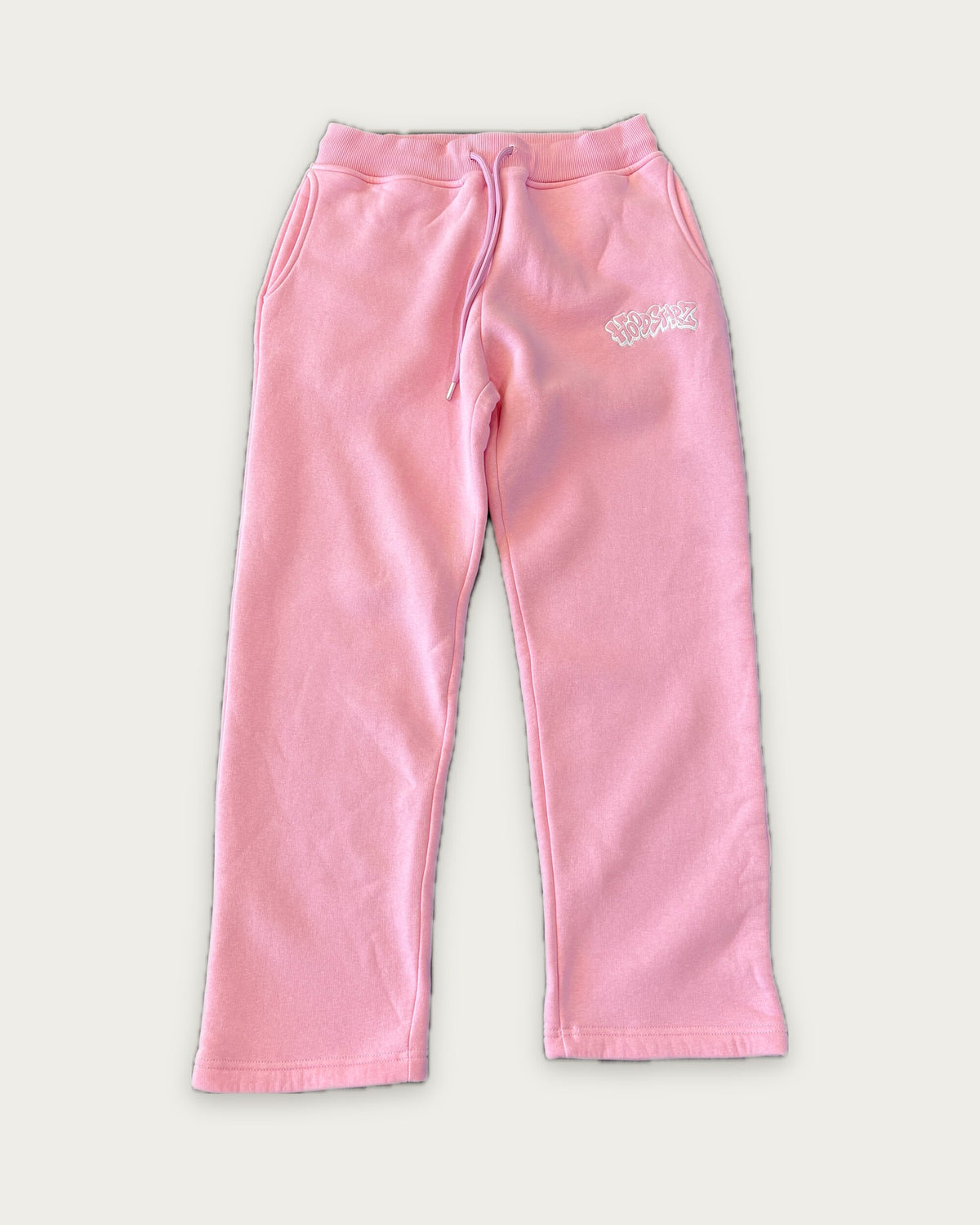 Open Leg Sweatpants in Pink, Vorderseite